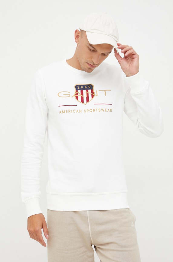 Gant bluza aplikacja biały 2046071