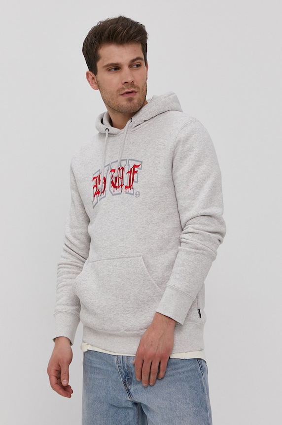 Odzież HUF Bluza pf00346 szary