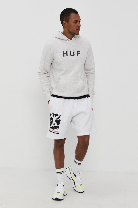 HUF Bluza pf00099 szary AW21