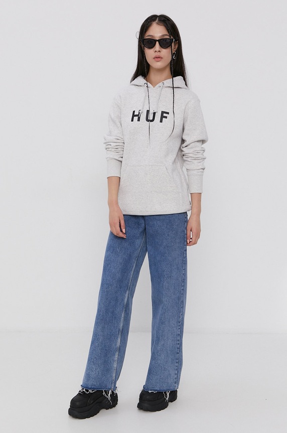 Odzież HUF Bluza pf00099 szary
