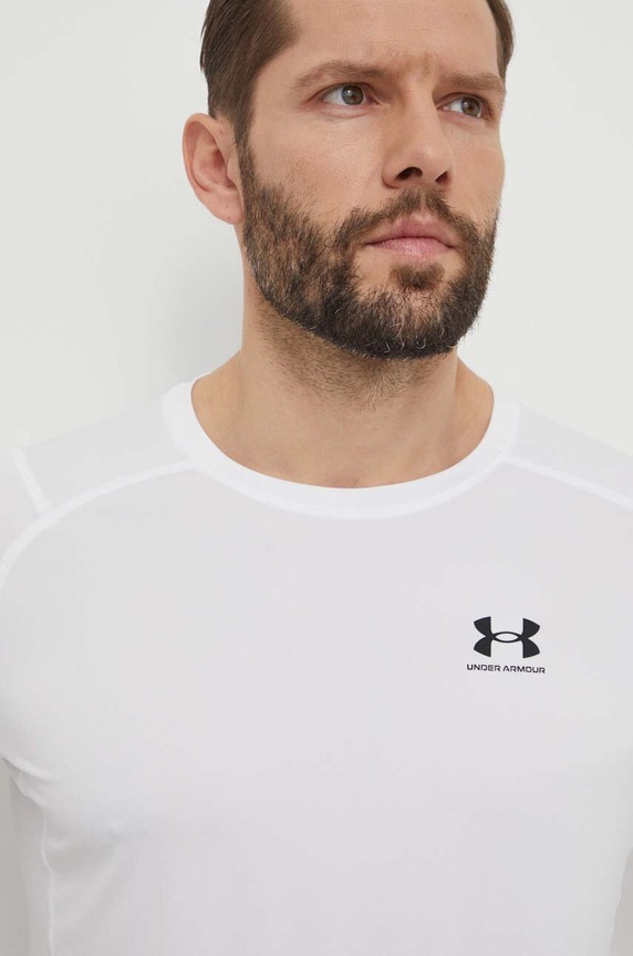 Tréninkové tričko s dlouhým rukávem Under Armour bílá 1361524