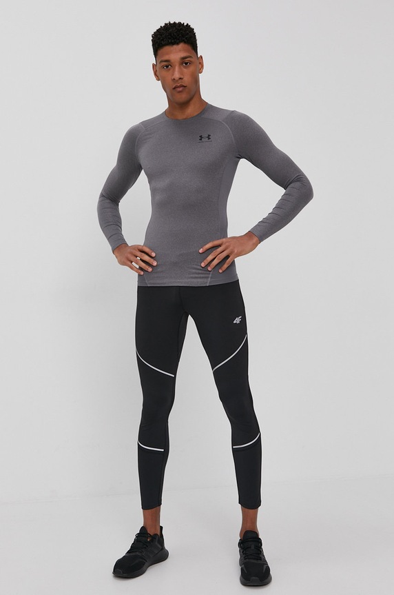 Tréningové tričko s dlhým rukávom Under Armour 1361524 sivá SS26