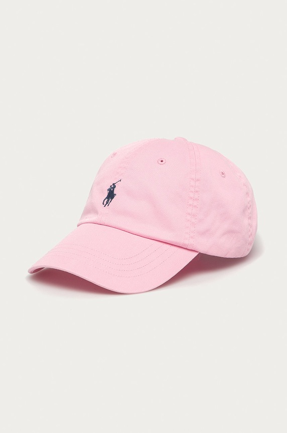 Polo Ralph Lauren - Czapka 710548524008 bawełna różowy 710548524008