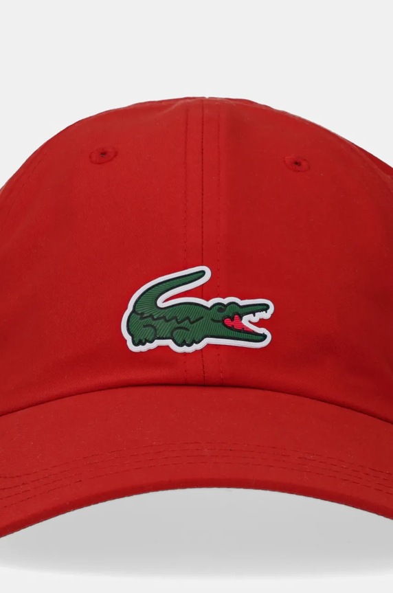 Lacoste sapca RK2450 rosu SS26