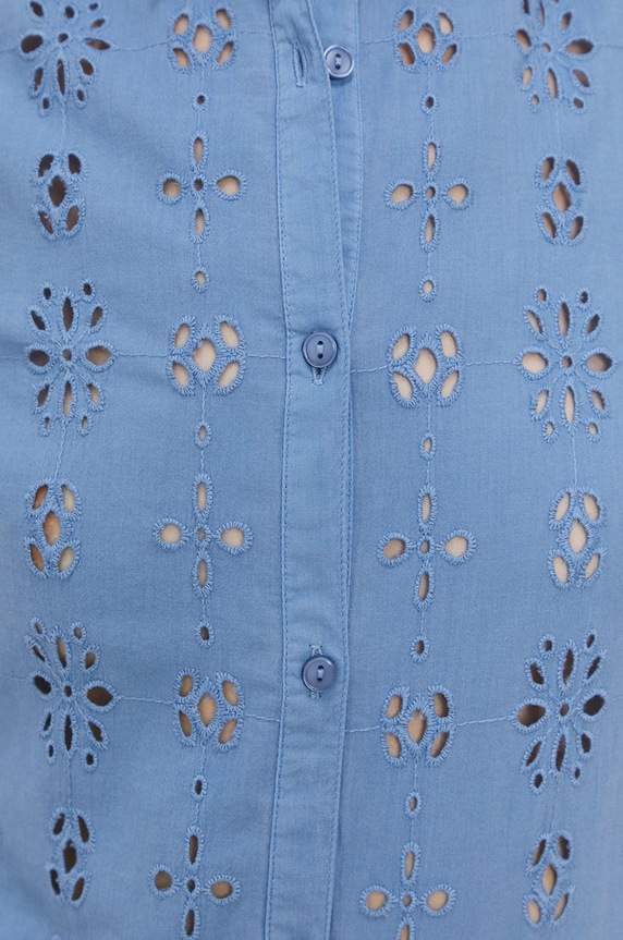 Bavlnená košeľa Pepe Jeans PL303978.545 modrá SS21