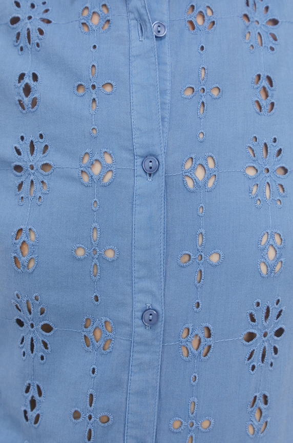 Bavlnená košeľa Pepe Jeans PL303978.545 modrá SS21