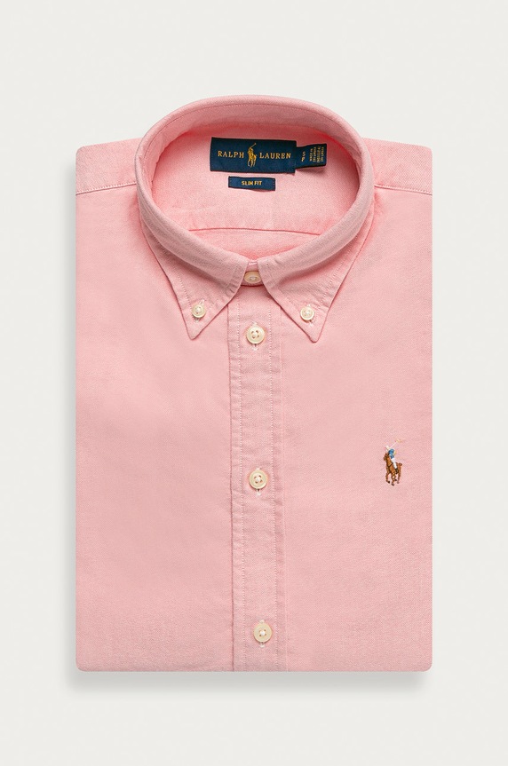 Polo Ralph Lauren - Koszula bawełniana 211743355003 bawełna różowy 211743355003