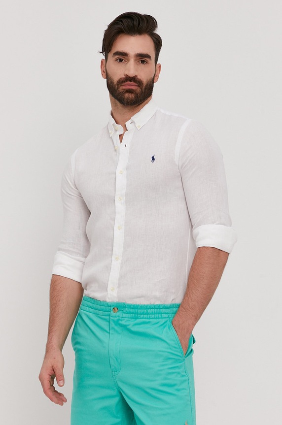 Košeľa Polo Ralph Lauren 710829443002 biela