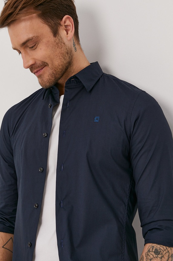 G-Star - Košeľa slim tmavomodrá D17026.C271