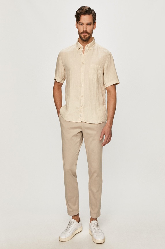 Odzież Marc O'Polo Koszula 123742841014 beżowy