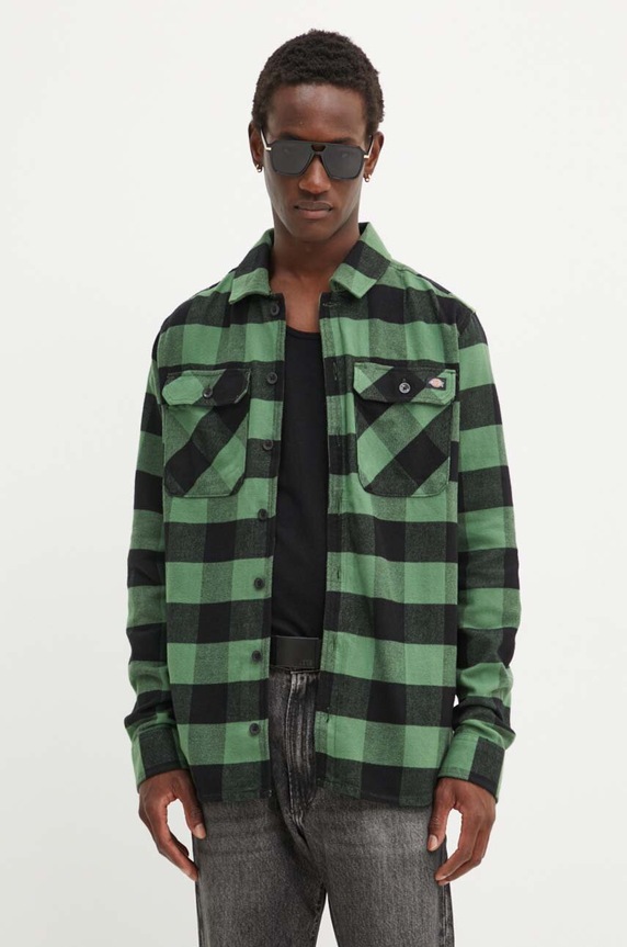 Košulja Dickies regular zelena DK0A4XDZBLK