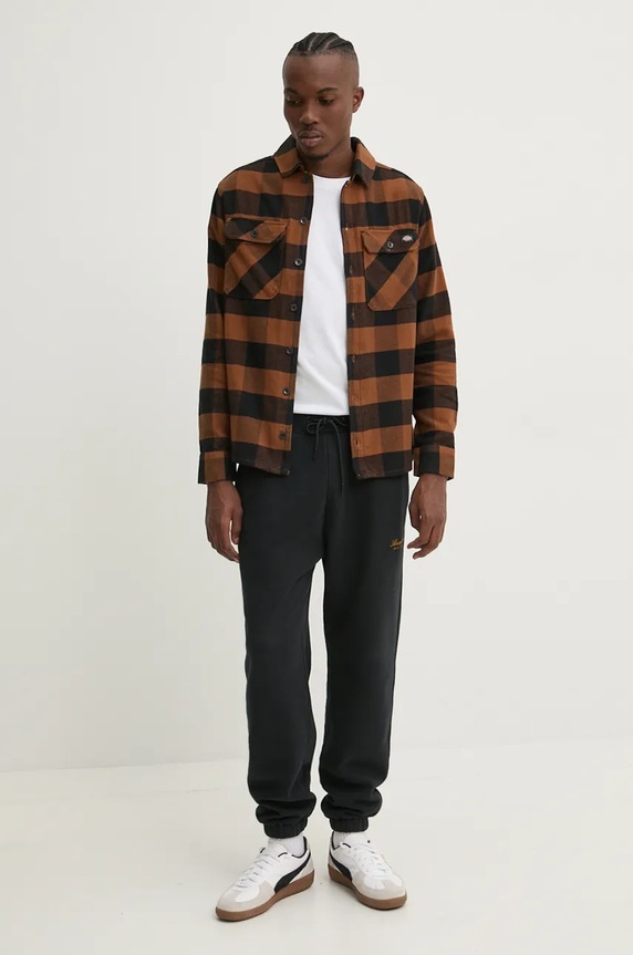 Одяг Сорочка Dickies DK0A4XDZBLK коричневий