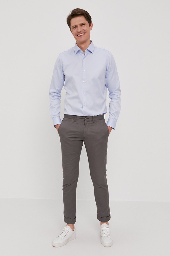 Odzież Strellson Koszula 30026168 niebieski