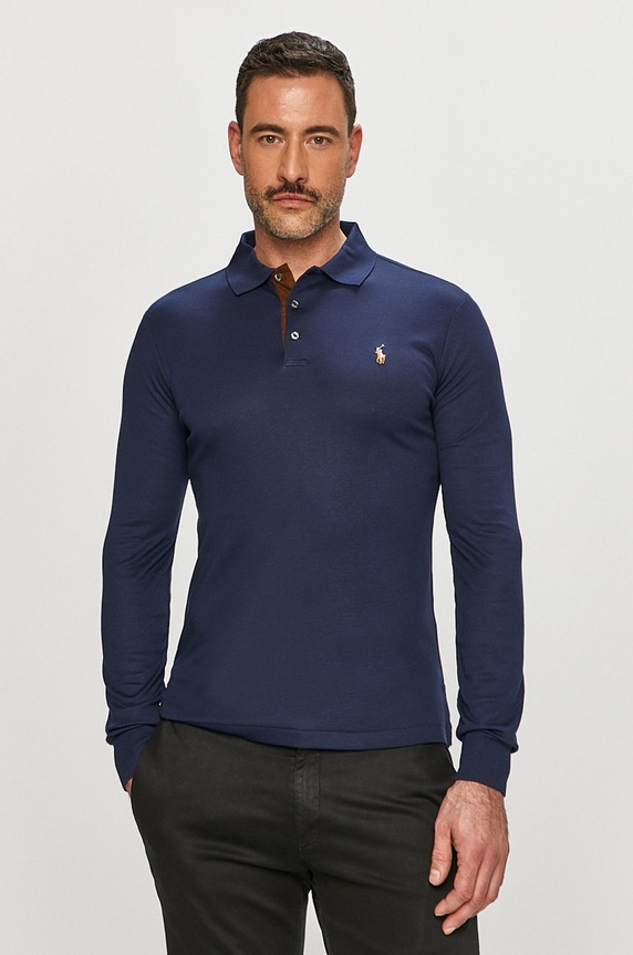 Polo Ralph Lauren - Longsleeve 710671785001 bawełna granatowy 710671785001