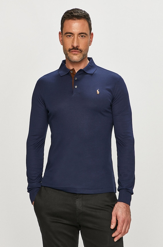 Polo Ralph Lauren - Longsleeve 710671785001 bawełna granatowy 710671785001