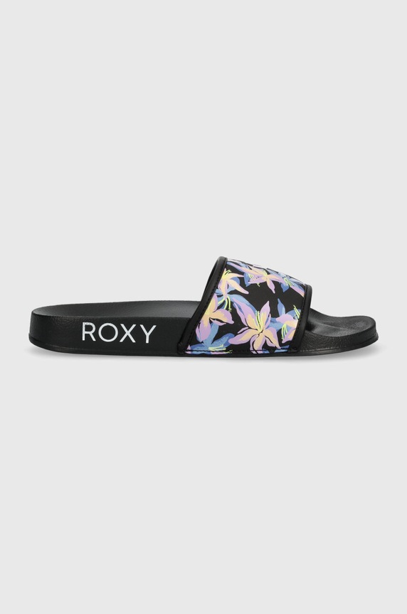 Pantofle Roxy Slippy bez podpatku černá ARJL100909