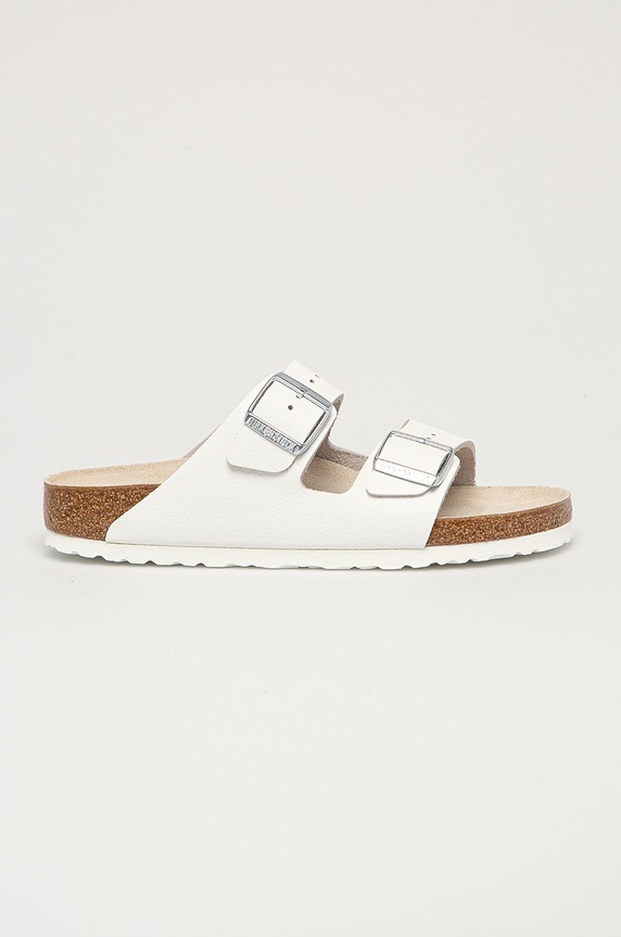 Pantofle Birkenstock Arizona imitace kůže bílá 51133