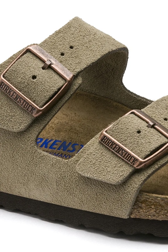 Încălțăminte Birkenstock papuci din piele Arizona 951303 bej