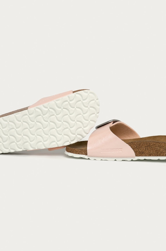 Încălțăminte Birkenstock papuci cu toc plat pentru femei 1018773 roz
