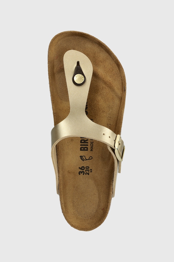 Σαγιονάρες Birkenstock Gizeh χρυσαφί 1016108