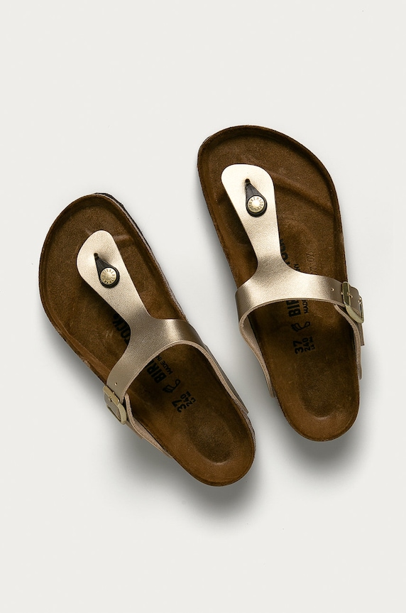 Σαγιονάρες Birkenstock Gizeh 1016108 χρυσαφί AA00