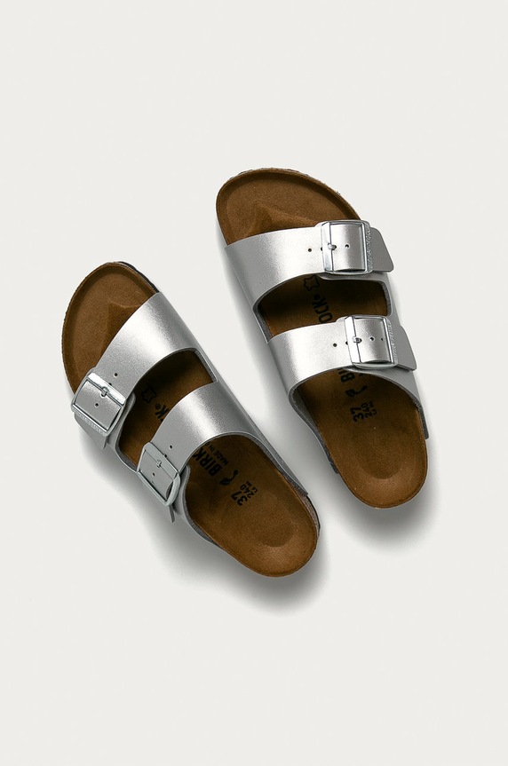 Birkenstock papuci Arizona 1012283 argintiu SS26