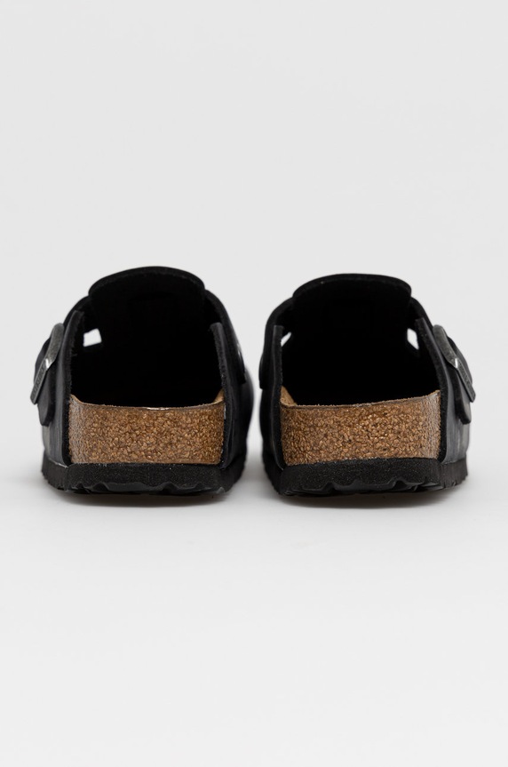 Obuwie Birkenstock klapki skórzane Boston 59463 czarny