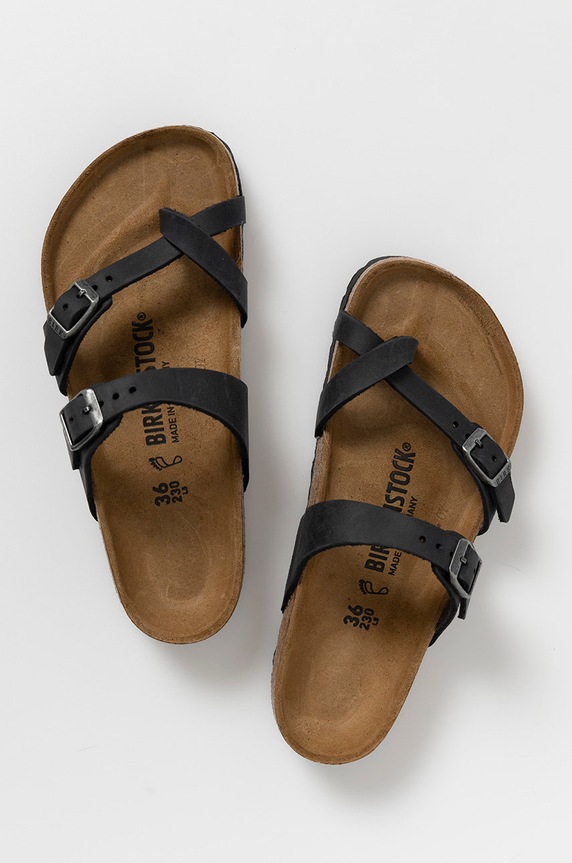 Δερμάτινες παντόφλες Birkenstock Mayari 171481 μαύρο AA00
