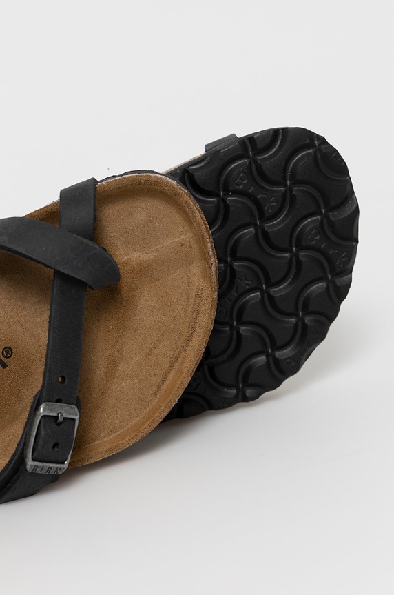 Παπούτσια Δερμάτινες παντόφλες Birkenstock Mayari 171481 μαύρο