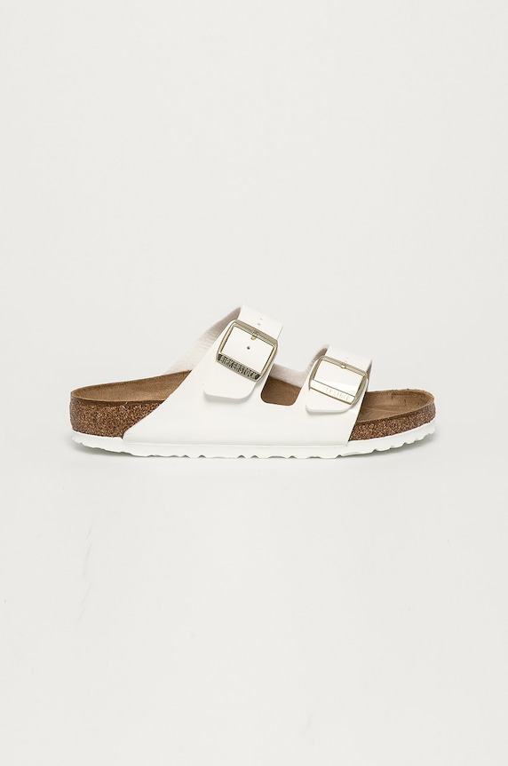 Παντόφλες Birkenstock Arizona BF φλατ λευκό 1005293