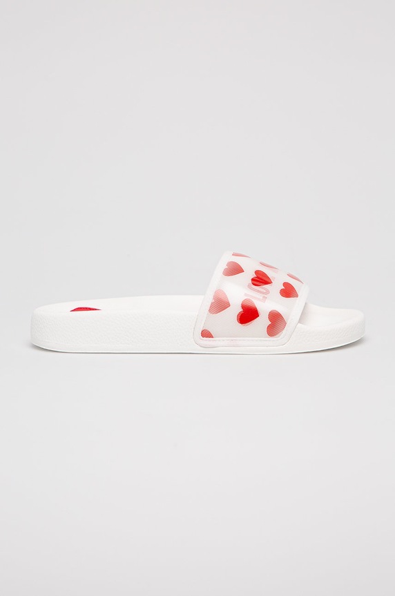 Love Moschino - Šľapky plochý biela JA28022G1CI1110A