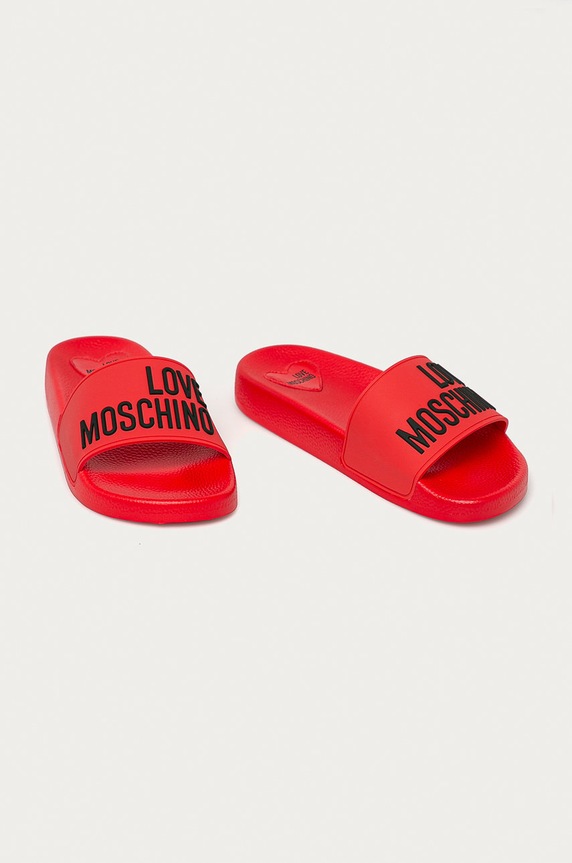 Love Moschino - Šľapky JA28052G1CI14500 červená SS21