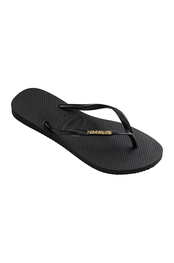 Παπούτσια Σαγιονάρες Havaianas SLIM LOGO 4119875.1924P μαύρο