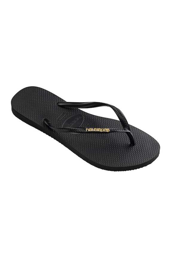 Παπούτσια Σαγιονάρες Havaianas SLIM LOGO 4119875.1924P μαύρο