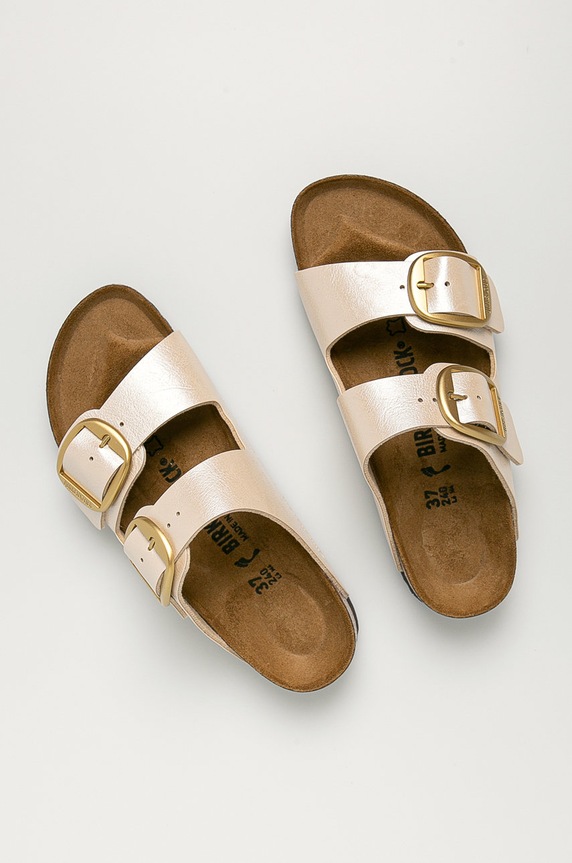 Birkenstock papuci Arizona Big Buckle 1020021 bej SS26