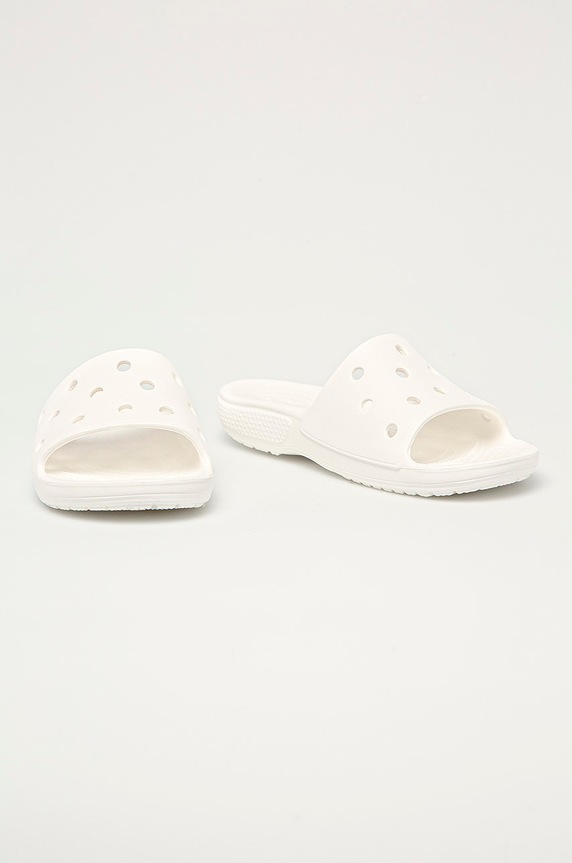 Crocs - Klapki Classic Crocs Slide CLASSIC.SLIDE.206121 biały SS21
