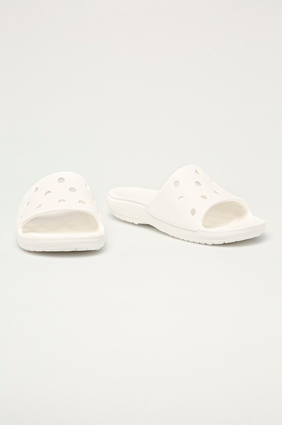 Crocs - Klapki Classic Crocs Slide CLASSIC.SLIDE.206121 biały SS21