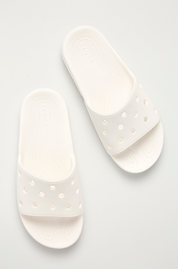 Crocs - Klapki Classic Crocs Slide biały CLASSIC.SLIDE.206121