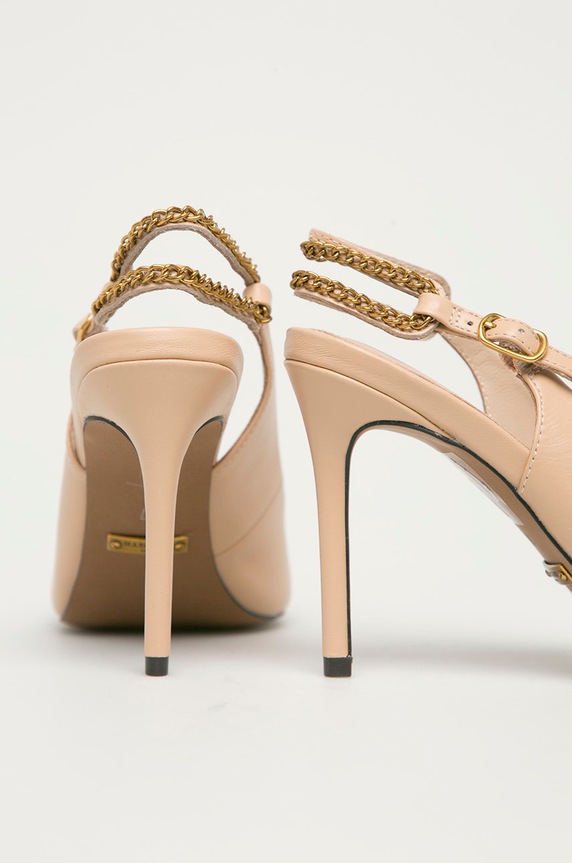 Obuwie Marciano by Guess Szpilki skórzane 1GG9A2.9568Z beżowy