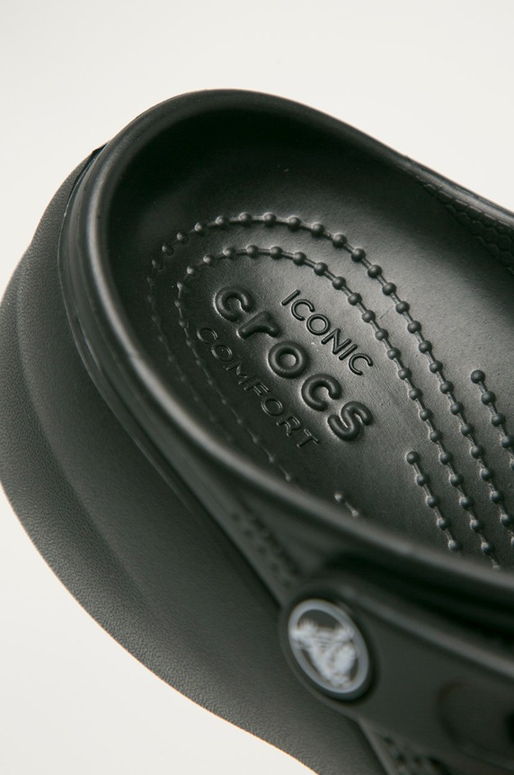 Crocs papuci Classic Platform Clog negru TFORM.CLOG.WOMEN.206750