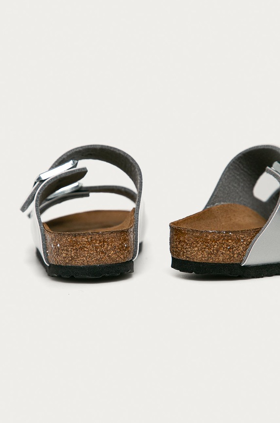 Момиче Birkenstock - Детски чехли Arizona 1019400 сребърен