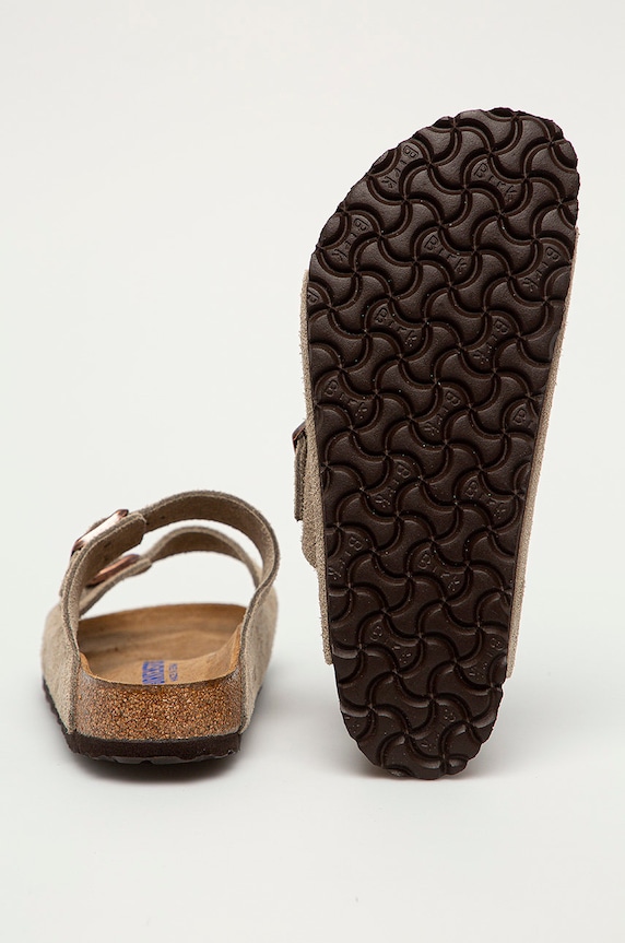 Obuv Semišové šľapky Birkenstock Arizona 951301 sivá
