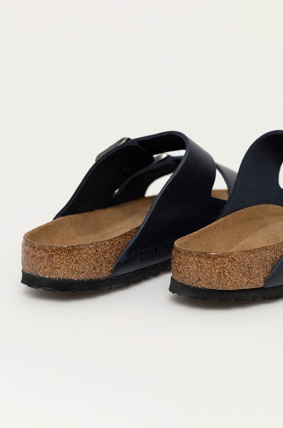 Boty Kožené pantofle Birkenstock Arizona 1013643 námořnická modř