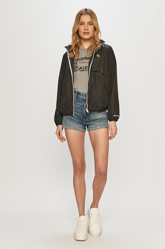 Calvin Klein Jeans - Geaca J20J215302.4891 negru SS21