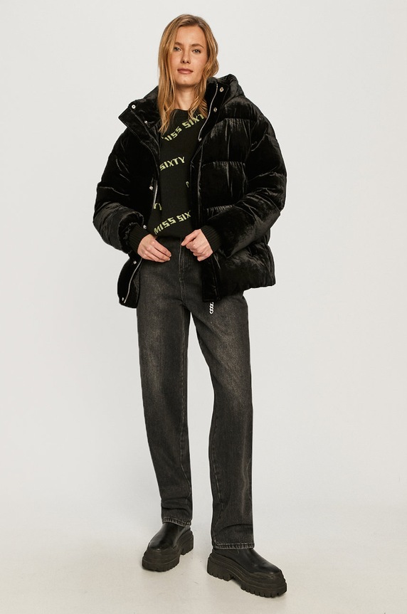 Miss Sixty - Kurtka puchowa 604YJ0030000 czarny SS21