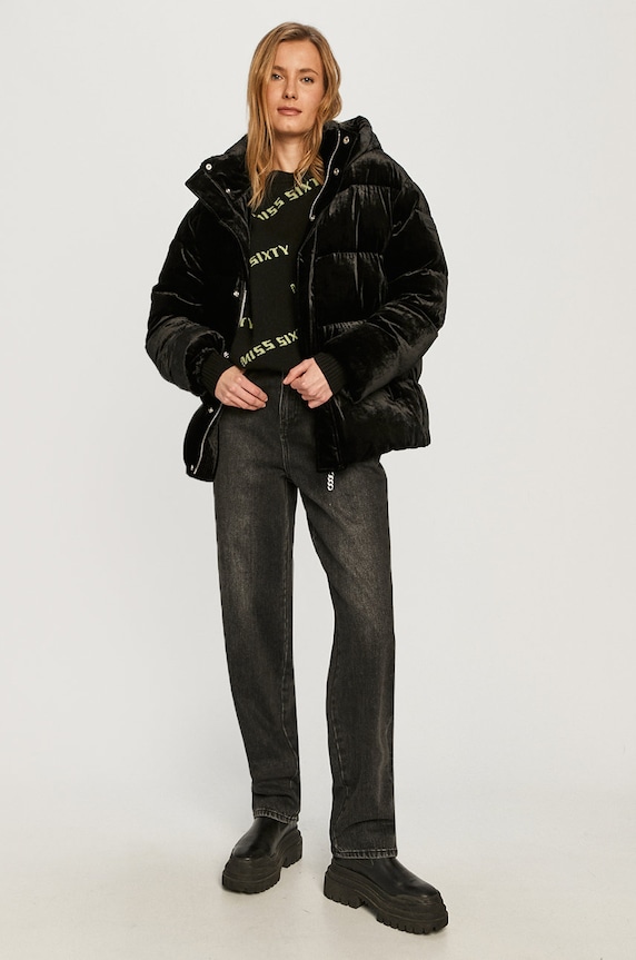 Miss Sixty - Kurtka puchowa 604YJ0030000 czarny SS21