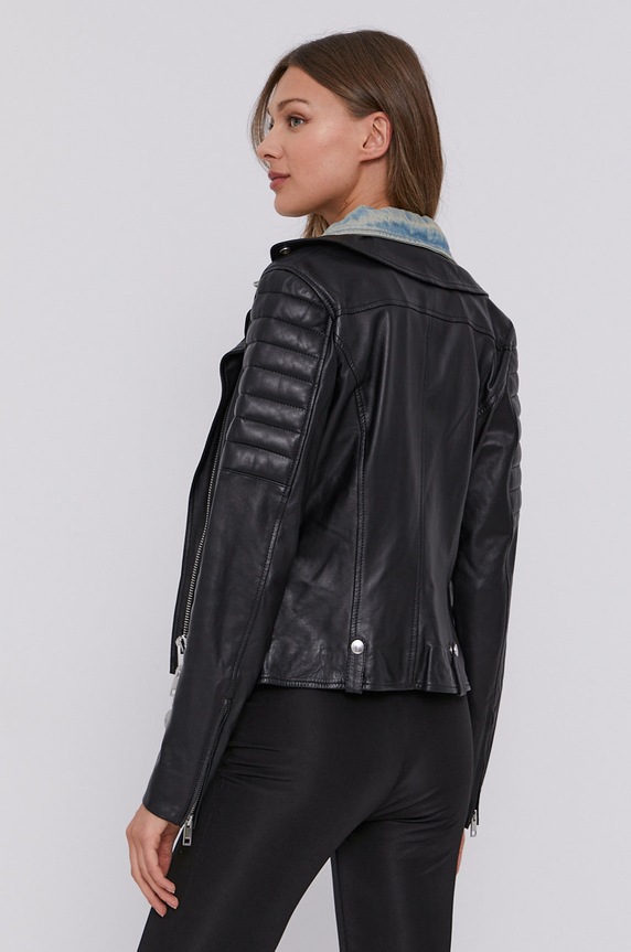 Odzież Diesel Ramoneska skórzana A04360.0GBBG czarny