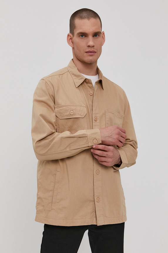 Lee Koszula bawełna beżowy L68LQPOY