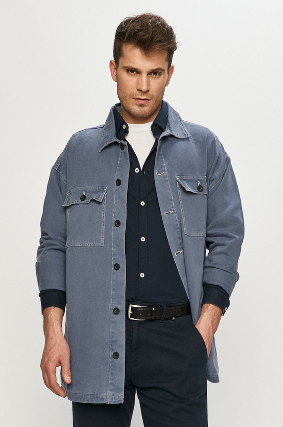 Dr. Denim Kurtka jeansowa bez kaptura niebieski 2111101I690