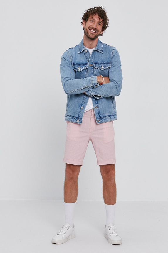 Selected Homme Kurtka jeansowa 16077248 niebieski SS21